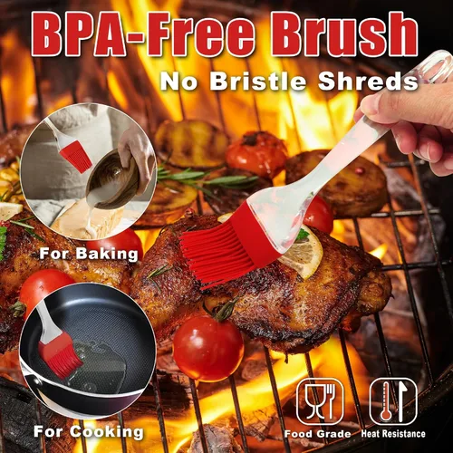 Vista 6 de Kit profesional de jeringa para inyector de carne de pavo, para cocinar pavo de Acción de Gracias y Navidad, adobos inyectores para carnes, juego