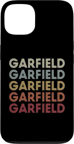 Vista 7 de Funda con texto vintage para iPhone 16 Garfield Michigan Garfield MI Retro