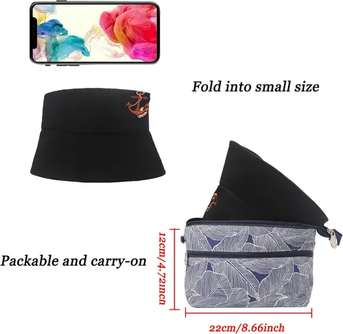 Vista 184 de ZLYC Gorra de pescador bordada de moda unisex para hombres y mujeres