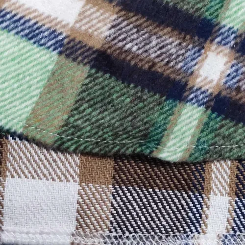 Vista 5 de Vifucz Chaquetas con botones para mujer, camisetas de manga larga con estampado a cuadros, abrigos de vacaciones de moda
