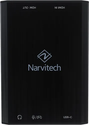 Vista 8 de Narvitech Tarjeta de captura HDMI NJ500 - 4K60 HDR, 2K144, 1080P240 Passthrough, grabación 4K30, latencia ultrabaja, para PS5, Xbox Series X S
