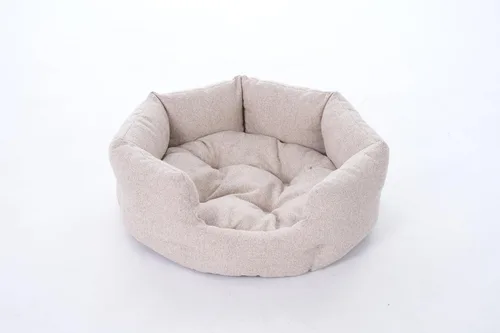 Vista 3 de Camas redondas lavables para gatos de interior, cama para perros extra pequeños, sofá para mascotas para cachorros, perros y gatitos, suave pero