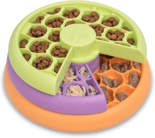 Vista 11 de Catstages Kitty Lickin' Layers - Juguete interactivo para gatos con alimentación lenta, rompecabezas de golosinas, para comida seca o húmeda