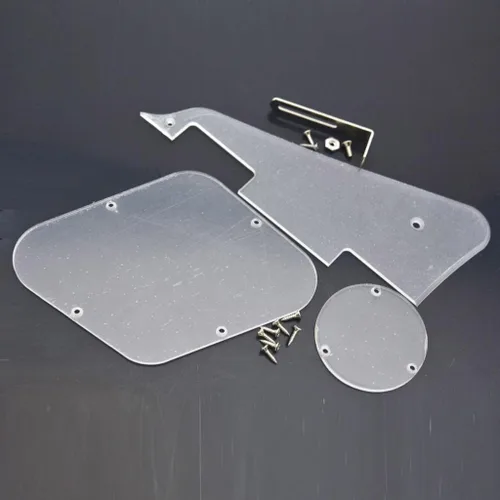 Vista 19 de KAISH Abalone Pearl LP - Placa trasera para guitarra con soporte de níquel de acero y tornillos de montaje para EE. UU