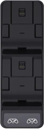 Vista 8 de Sliq Gaming Pro MAX Xbox Controller - Estación de carga con 2 baterías recargables de 2400 mAh para Xbox SeriesOne-XSElite, estación de carga Xbox