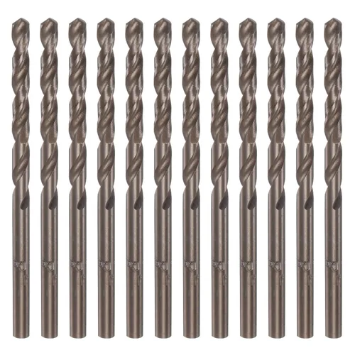 Vista 9 de HARFINGTON 12 brocas de cobalto, 0.083 in M35 de acero de alta velocidad métricas de vástago recto, brocas Jobber para metal duro, acero inoxidable