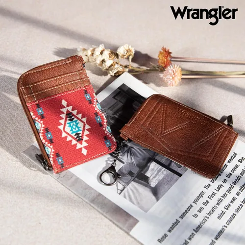 Vista 4 de Montana West Wrangler Wristlet Western - Cartera y tarjetero con cremallera