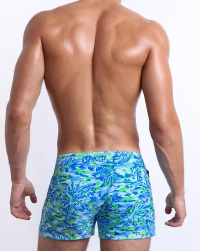 Vista 47 de Bang Men's Swimwear - Beach Shorts - Stretchy Quick-Dry All-Use Premium Swimsuit Trunk Square Cut