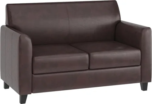 Vista 13 de Flash Furniture - Sofá biplaza de LeatherSoft negro de la serie Hercules Diplomat
