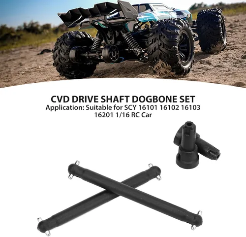 Vista 2 de Horoper Eje de transmisión de acero y eje de rueda de transmisión, eje de transmisión CVD trasero Dogbone Set Construcción de acero eficiente