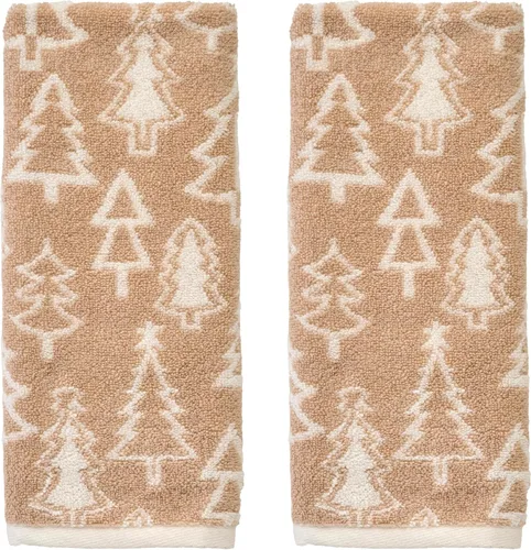 Vista 10 de SKL Home Toalla de baño de Navidad/Winter Fair Isle, color rojo