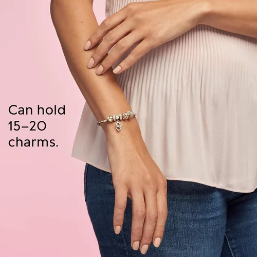 Vista 17 de Pandora Moments - Brazalete con cierre de bola para mujer, dijes compatibles con momentos, pulsera con dijes
