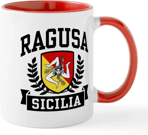 Vista 24 de CafePress Sicilia Mug - Taza de café de cerámica (11.0 fl oz)