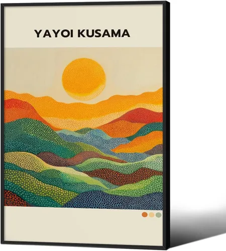 Vista 28 de Podafu Arte de Pared en Lienzo de Casa de Té Japonesa de Tokio - Decoración Moderna Ukiyo-e - Marco Negro - 10L" x 8W" - Dormitorio y Sala de Estar