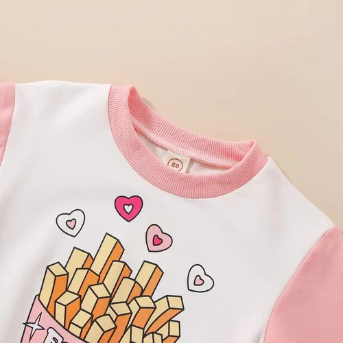 Vista 26 de Sudadera con cuello redondo para el día de San Valentín para bebé, niña, niño, para el día de San Valentín
