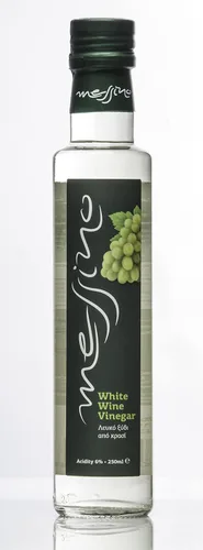 Vista 7 de Messino Vinagre de vino blanco importado de Grecia, 8.5 fl oz (albahaca)