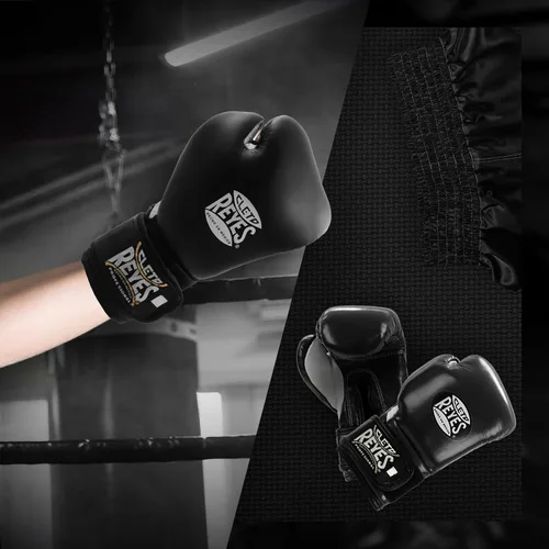 Vista 4 de CLETO REYES Guantes de boxeo profesionales para niños, niñas y niños, entrenamiento, sparring y perforación, MMA, kickboxing, Muay Thai, cuero