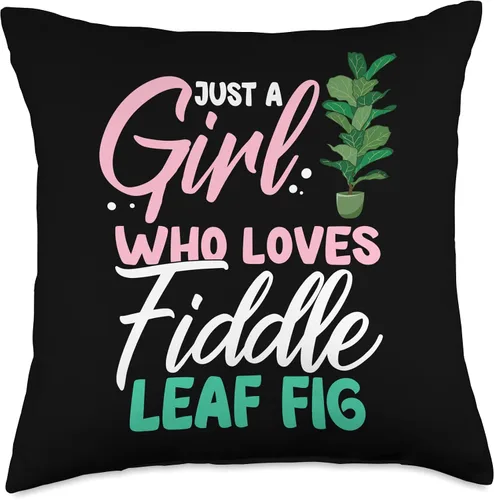 Vista 4 de Fiddle Leaf Fig Ficus Lyrata Care - Almohada para interiores, 16 x 16 pulgadas, multicolor
