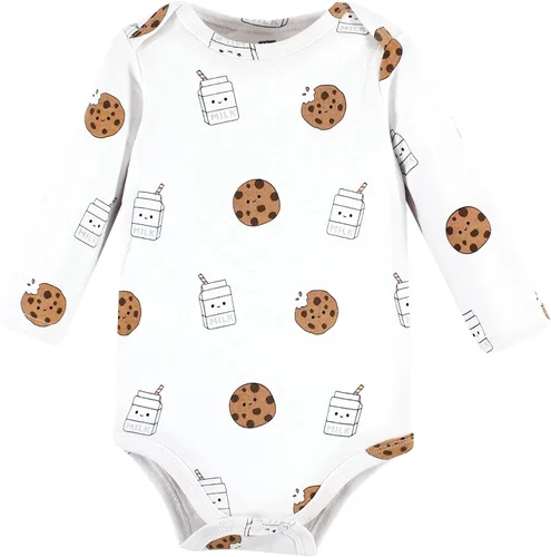Vista 24 de Hudson Baby Body unisex de algodón de manga larga para bebé, leopardo rosa rojo