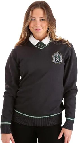 Vista 7 de Fun Costumes Suéter de uniforme de Harry Potter Slytherin para adultos