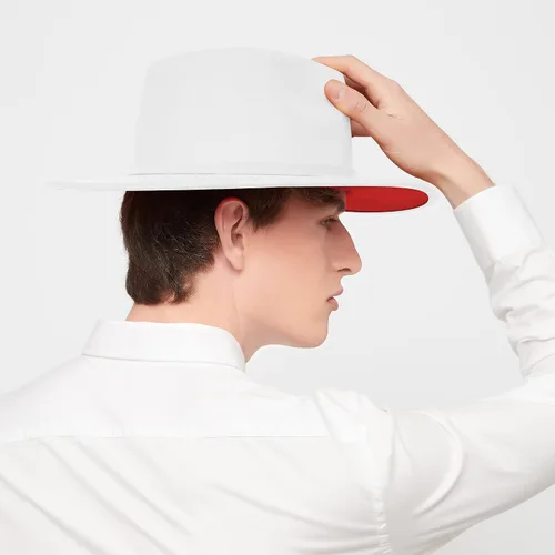 Vista 6 de KUJUHA Women Men Wide Brim Fedora Hat