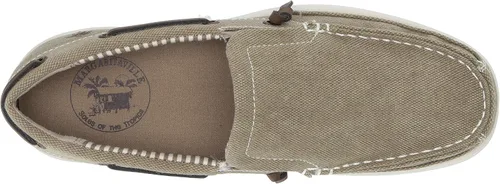 Vista 5 de Margaritaville Dock Slip On - Zapatos náuticos para hombre, Negro