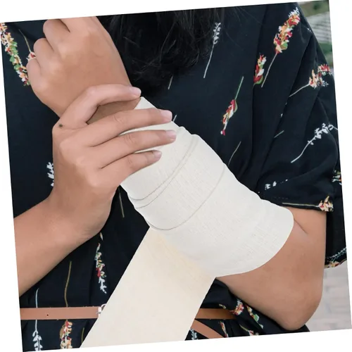 Vista 8 de Calcetines de algodón de punto tubular elástico de yeso rollo de soporte de algodón Stockinette pierna brazo lesión fácil de usar para muñeca, mano