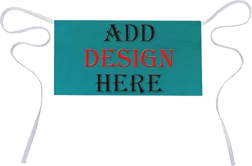Vista 15 de HooSo Delantal de cocina personalizado, diseño de nombre, logotipo, foto, delantal de poliéster ajustable con dos bolsillos delanteros