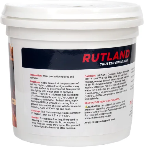 Vista 5 de Rutland 610 - Cemento refractario.