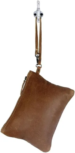 Vista 5 de Myra Bag Wow Factor Bolsa Upcrecycled Cuero de vaca y cuero S-2917