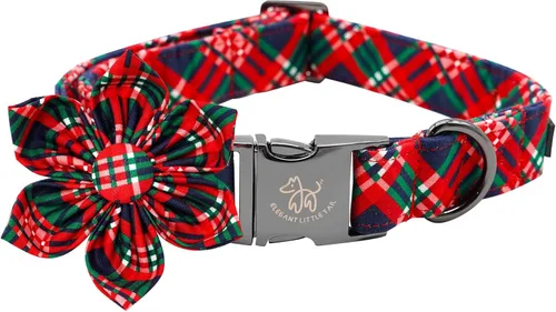 Vista 40 de Elegant little tail Collar de perro de San Patricio con flor, collares de perro con flores, trébol verde, regalo para mascotas, collares ajustables