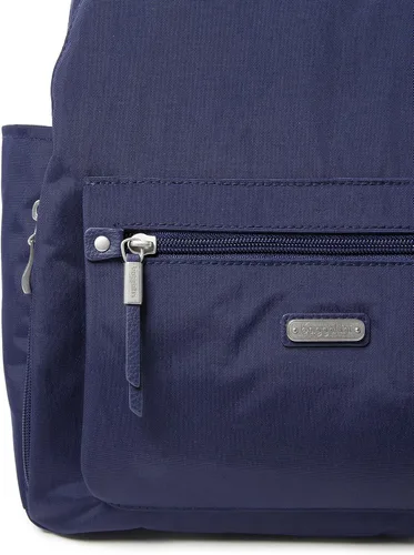 Vista 3 de Baggallini Mochila todo el día para mujer con pulsera de teléfono RFID, Azul Marino, talla única