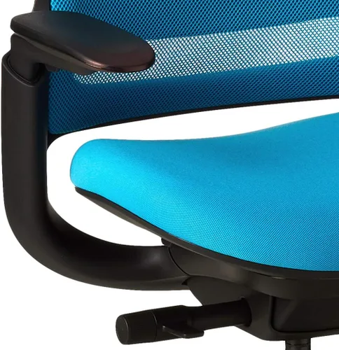 Vista 6 de Steelcase Silla taburete Serie 1, marco de grafito con tela microknit 3D (Blue Jay)
