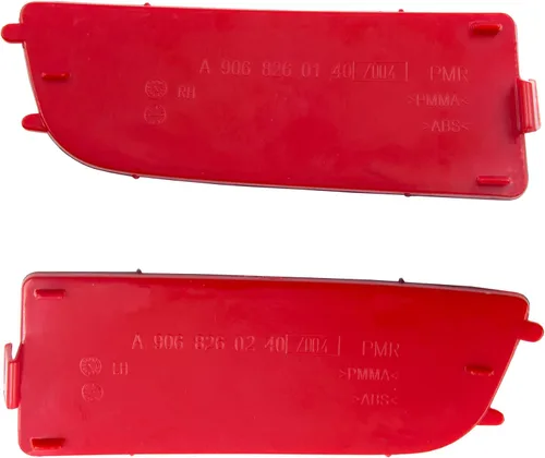 Vista 2 de Adecuado para Sprinter 2500 3500 W906 2007-2018 OEM 9068260040/9068060140/9068260240 Conjunto de reflector de parachoques trasero