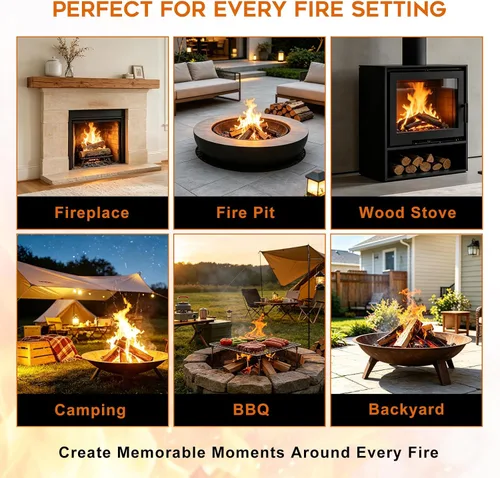 Vista 7 de FEED GARDEN Heavy Duty 40'' Fire Poker for Fire Pit & Fireplace, All-Metal