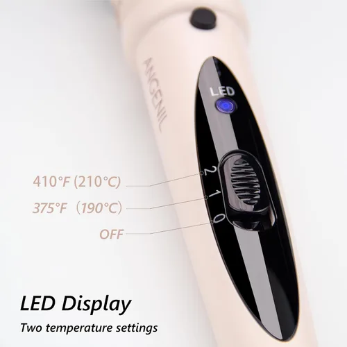 Vista 3 de ANGENIL Cepillo térmico para el cabello, peine térmico para el cabello para mujeres, voluminizador y alisador de 1.5 pulgadas, rizador de cerámica