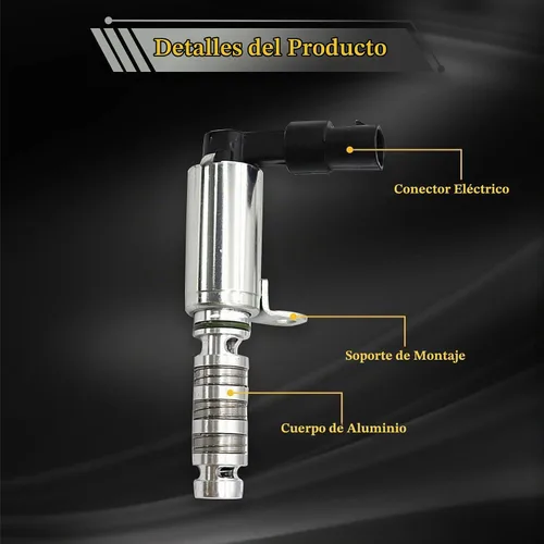 Vista 8 de NLQR 2 piezas de escape de admisión VVT Electroválvula Kit de actuador de posición del árbol de levas 24355-2E100 24375-2E100 Compatible con Hyundai