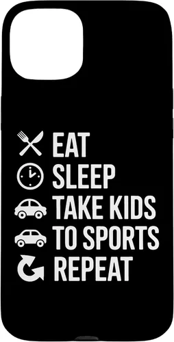 Vista 9 de Eat Sleep Take Kids to Sports Repeat Sports Parent Life Case for iPhone 17