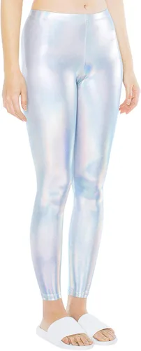 Vista 2 de American Apparel Leggings metálicos para mujer, Metálico