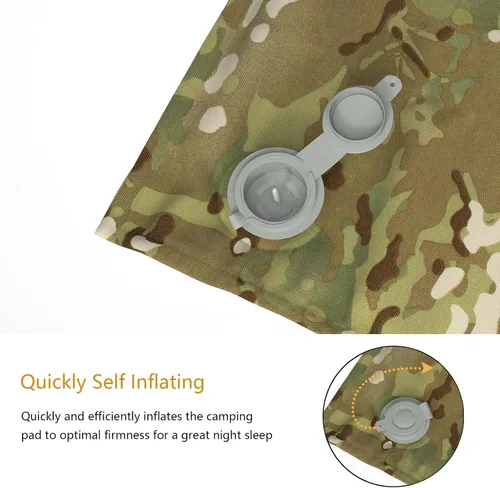Vista 5 de Akmax.cn MT Military Army Alice - Alfombrilla de campamento autoinflable