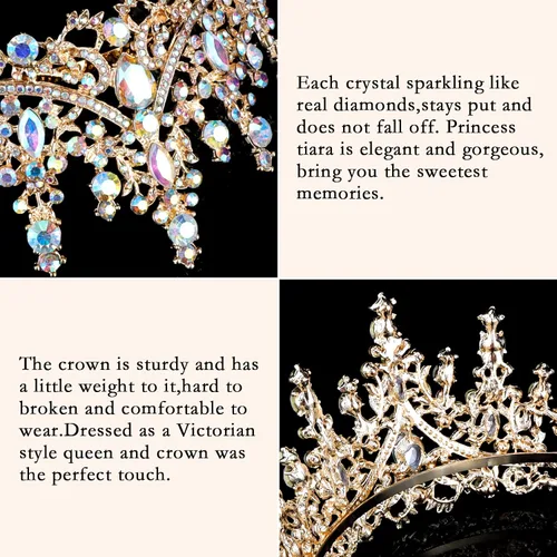 Vista 2 de CURASA Tiaras para Mujer
