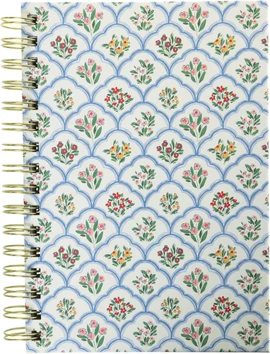 Vista 17 de Graphique Beetles - Diario en espiral de tapa dura, 160 páginas rayadas, cuaderno de tapa dura, diario, listas, registro de mes y fecha, papel