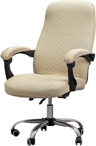 Vista 30 de Melaluxe Funda para silla de oficina con fundas para reposabrazos, funda elástica universal para silla de escritorio, fundas para silla