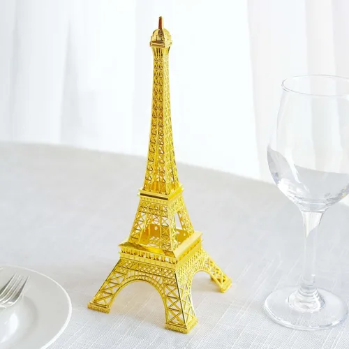 Vista 9 de Efavormart - Centro de mesa de la torre Eiffel de metal negro de 10 pulgadas, elegante decoración de la torre Eiffel negra y figura decorativa