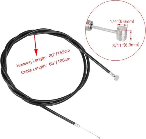 Vista 5 de FVRITO Cable de acelerador universal de 60 pulgadas para mini bicicleta, Go Kart, Go Kart, ATV, bicicleta, motocicleta, scooter, kit de cables