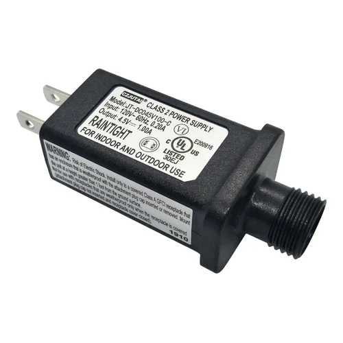 Vista 8 de Controlador LED de 4.5 V, transformador LED clase 2, fuente de alimentación IP44 impermeable de bajo voltaje, enchufe de EE. UU. para luz