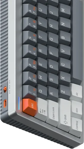 Vista 2 de nuphy Halo65 HE - Teclado para juegos de disparo rápido, 65% de diseño, 67 teclas, con interruptores magnéticos con cable, teclado de efecto Hall