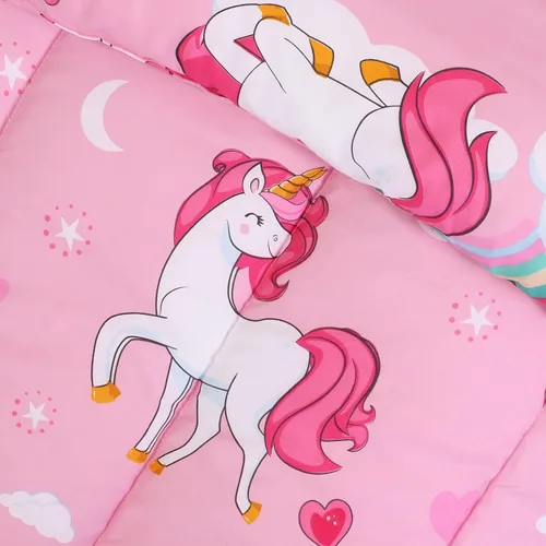 Vista 6 de Utopia Bedding - Juego de edredón de unicornio para todas las estaciones con 2 fundas de almohada, juego de cama de 3 piezas de microfibra cepillada