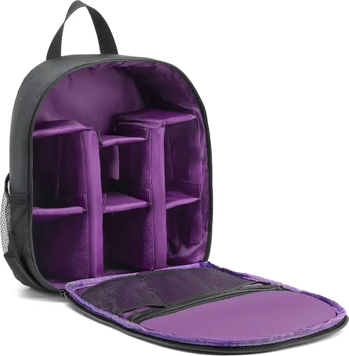 Vista 9 de Cámara digital DSLR impermeable, mochila de hombro para mujeres y hombres adolescentes (verde)