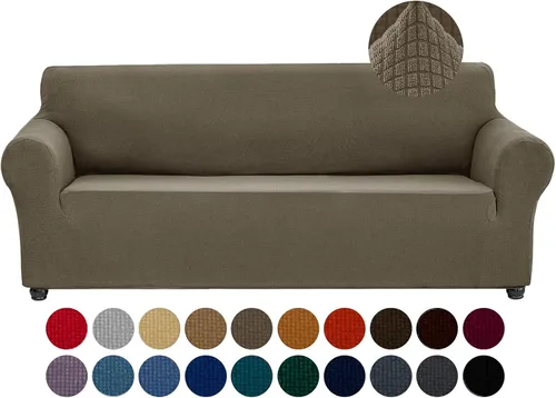 Vista 15 de Joccun Funda Elástica para Silla Sofá, Funda de Sofá de 1 Pieza Tela Jacquard de Spandex con Parte Inferior Elástica, Protector de Muebles Lavable